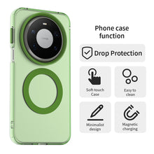 Load image into Gallery viewer, Green phone case with features listed on a white background