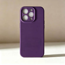 Load image into Gallery viewer, Soft TPU iPhone Fine Camera Hole Case, Purple