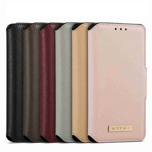 Cross Stripes Huawei Honor Case Flip Window Cover