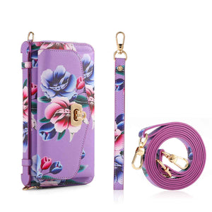 Multi-functional Crossbody Flower Bag for Apple iPhone Series