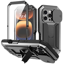 Load image into Gallery viewer, Heavy Duty Shockproof Metal iPhone Case