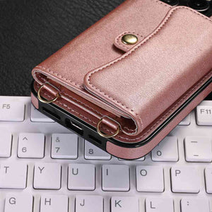 Organ Card Pack Leather iPhone Case, Bottom View