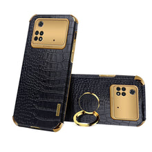 Load image into Gallery viewer, Xiaomi Crocodile Pattern PU Leather With Holder Protective Cover