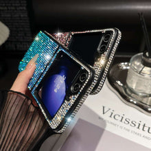 Load image into Gallery viewer, Gradient Diamond Samsung Flip Fold Case Cover