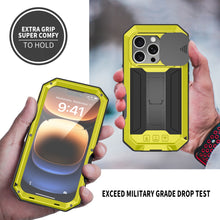 Load image into Gallery viewer, Heavy Duty Shockproof Metal iPhone Case