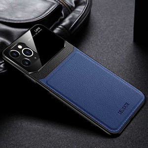 Delicate Apple iPhone Case Leather Glass Protective Cover