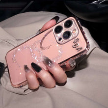 Load image into Gallery viewer, iPhone Diamond Metal Bumper,  Pink