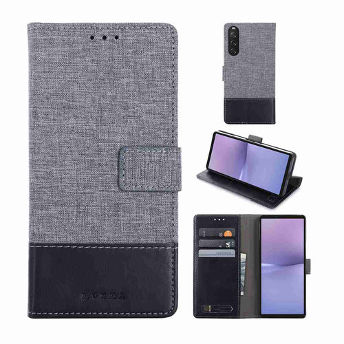 Canvas Realme Case Flip Window Fold Cover