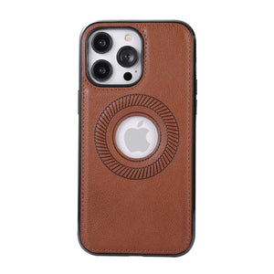 MagSafe iPhone Case Hollow Leather Cover