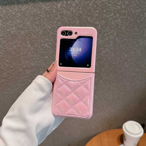 Smooth Diamond Grid Samsung Flip Case