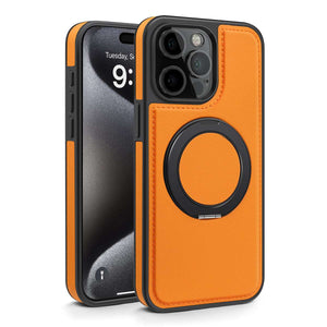 360 Rotation MagSafe Holder iPhone Case, orange