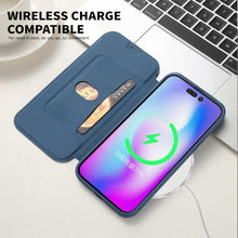 Load image into Gallery viewer, iPhone Case Flip Liquid Skin Feel Cover