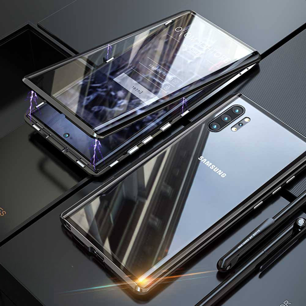 Samsung Cases Double Side Tempered Glass Magnetic Cover