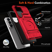 Load image into Gallery viewer, Card Slot Finger Ring Holder Samsung Case, Detail