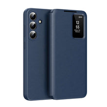 Load image into Gallery viewer, Samsung Smart Window Card Slot Leather Cover,  Blue