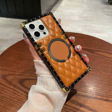 Load image into Gallery viewer, Square Rhombic Lattice Apple iPhone MagSafe Case