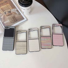 Load image into Gallery viewer, Samsung Flip Woven Case Cover