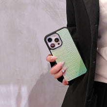 Load image into Gallery viewer, Laser Crocodile Apple iPhone Case