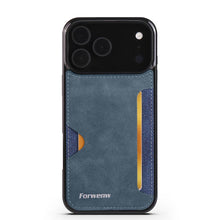 Load image into Gallery viewer, F5 Card Slot PU Leather Case for iPhone Series, Blue