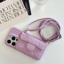 Load image into Gallery viewer, Fashion Litchi Pattern Anti-fingerprint iPhone Case, Purple