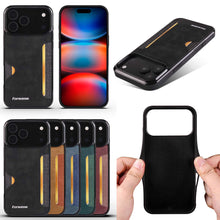 Load image into Gallery viewer, F5 Card Slot PU Leather Case for iPhone Series, All Colors