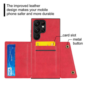 Double-buckle Card Holder Samsung Case