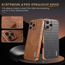 Load image into Gallery viewer, Crocodile PU Leather Apple iPhone Casing