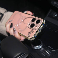 Load image into Gallery viewer, iPhone Diamond Metal Bumper,  Gold
