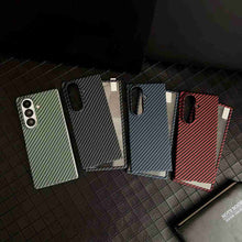 Load image into Gallery viewer, Carbon Fiber MagSafe Samsung Galaxy Z Fold Case With Screen Protector