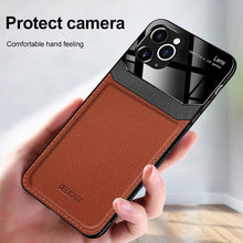 Load image into Gallery viewer, Delicate Apple iPhone Case Leather Glass Protective Cover