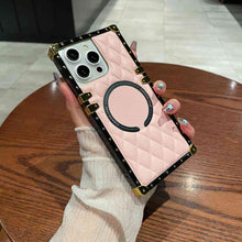Load image into Gallery viewer, Square Rhombic Lattice Apple iPhone MagSafe Case