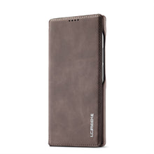 Load image into Gallery viewer, Samsung Case Magnetic Flip Window Bracket Function Leather Cover