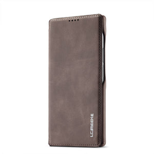 Samsung Case Magnetic Flip Window Bracket Function Leather Cover