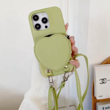 Load image into Gallery viewer,  Lanyard Love Bag iPhone Case, Green