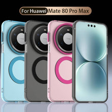 Load image into Gallery viewer, Four phone cases for Huawei Mate 80 Pro Max in different colors on a reflective surface.