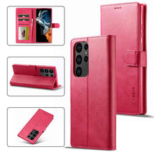 Load image into Gallery viewer, Huawei Case Magnetic Snap Buckle Card Slot Leather Cover