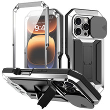 Load image into Gallery viewer, Heavy Duty Shockproof Metal iPhone Case
