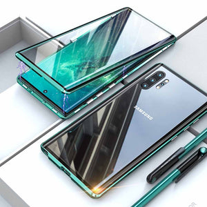 Samsung Cases Double Side Tempered Glass Magnetic Cover