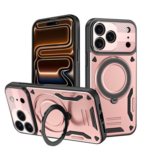 360 Degree Rotation Holder Case, Rose Gold