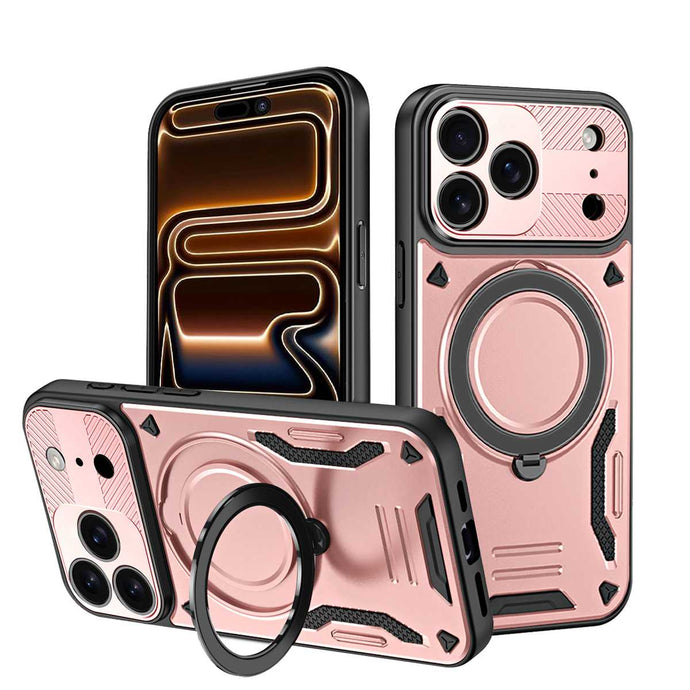 360 Degree Rotation Holder Case, Rose Gold