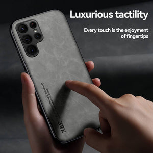 Samsung Case Built-In Magnetic Leather Protective Cover