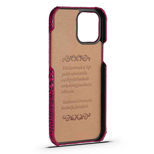 Apple iPhone Case 3D Crocodile Leather Cover,  Inside View