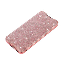 Load image into Gallery viewer, Glitter PU Leather Flip Window Samsung Case