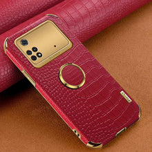 Load image into Gallery viewer, Redmi Crocodile Pattern PU Leather With Holder Protective Cover