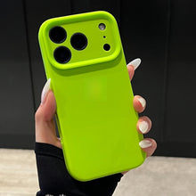 Load image into Gallery viewer, Soft TPU iPhone Fine Camera Hole Case, Green