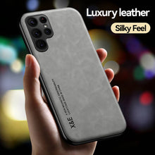 Load image into Gallery viewer, Samsung Case Built-In Magnetic Leather Protective Cover