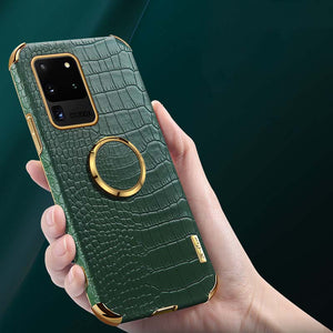 Samsung A Series Case Crocodile Pattern With Holder Protective Cover