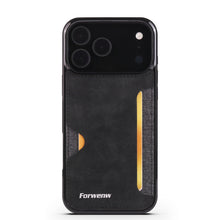 Load image into Gallery viewer, F5 Card Slot PU Leather Case for iPhone Series, Black