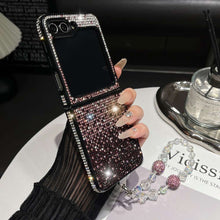 Load image into Gallery viewer, Gradient Diamond Samsung Flip Fold Case Cover