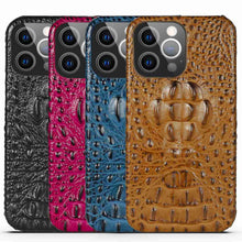 Load image into Gallery viewer, Apple iPhone Case 3D Crocodile Leather Cover, Multi-color